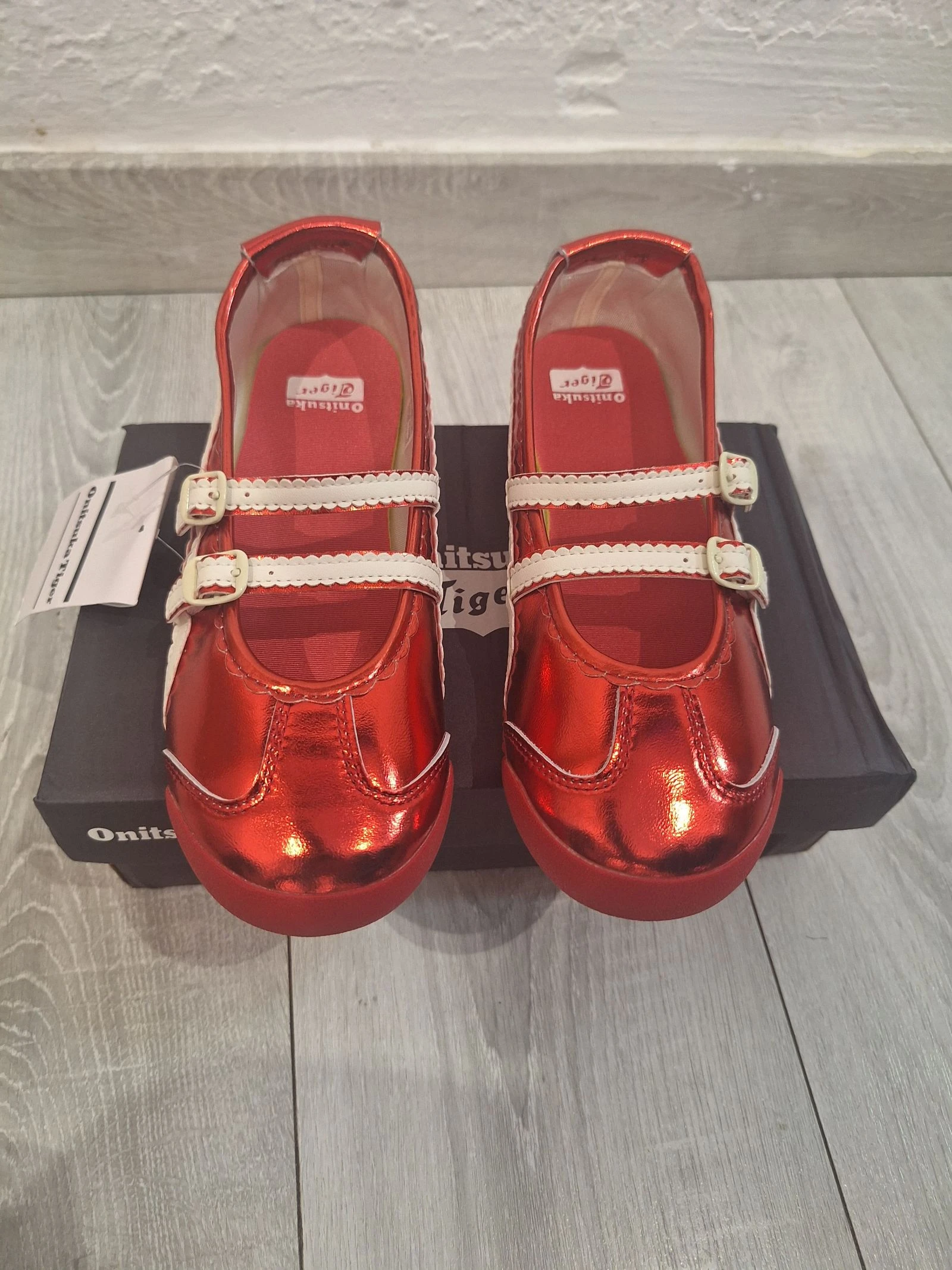 Ballerines Onitsuka Tiger rouges et blanches taille 38 – photo 3